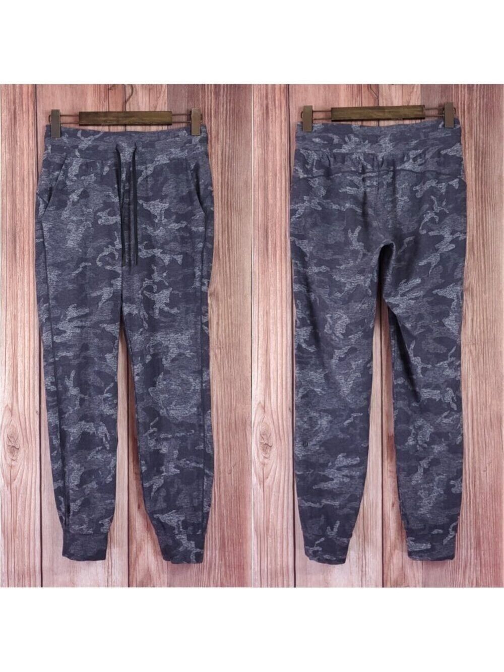 Lululemon Womens Size 6 Ready To Rulu Pants Updated Gray Camo W5CINS